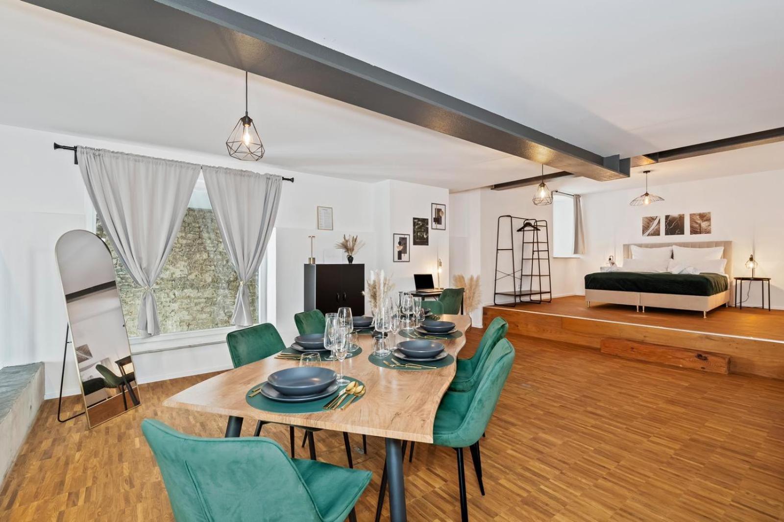Alte Brauerei Mit Flair: Altstadt - Parkplatz - Kaffee Apartment Kitzingen